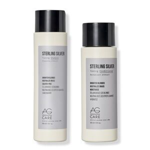 NEW 2pc AG Care Sterling Silver Toning Shampoo and Conditioner Set Full Size